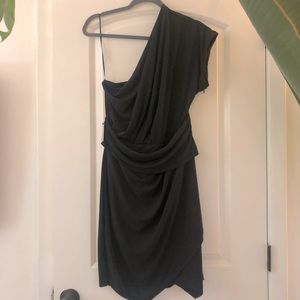 NWT black dress off the shoulder